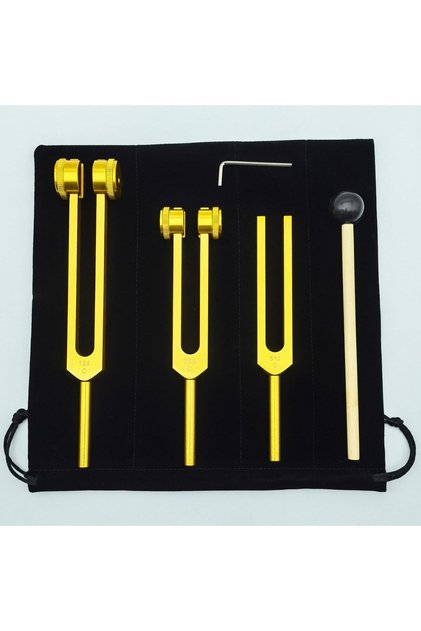 Çakra Diyapozon Tuning Fork 3 Parçalı Set Meditasyon Ve Enerji Çalışmalarına Uyumlu Müzikal Diyapazon Çatal Seti