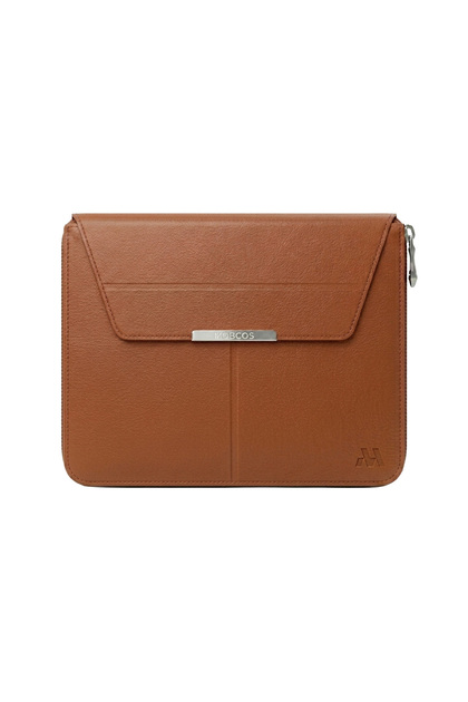 Slim Carrying Computer Protective Cover Leather Laptop Sleeve Bag for 15 to 16 Inch Laptops – Premium PU Leather Waterproof Zipper Case