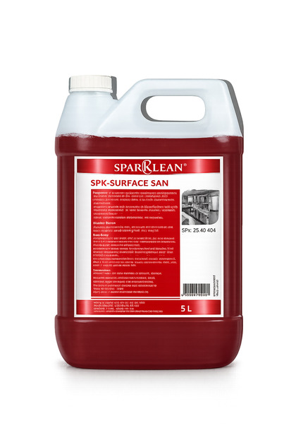SURFACE SANITIZER & DISINFECTANT Professional Chlorine-Based Surface Sanitizer, Alcohol-Free, Food Safe, Quaternary Ammonium Formula, (SPK-SURFACE SAN)