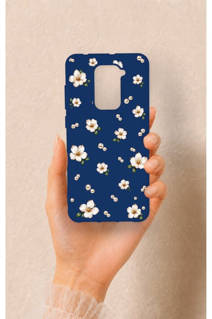 Redmi Note 9 Compatible Daisy Pearl Pattern Silicone Case
