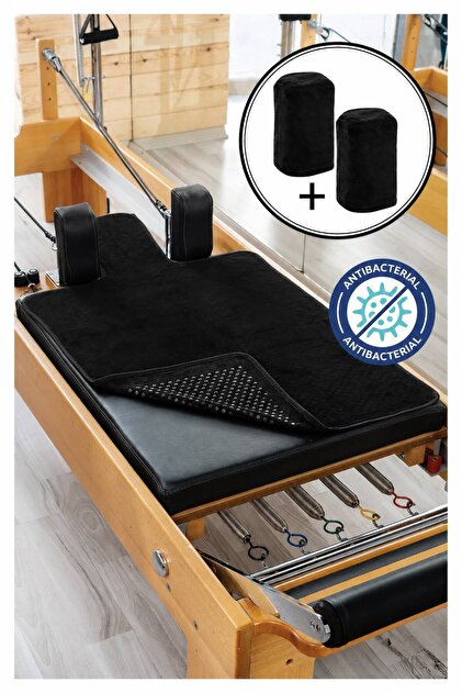 Antibakteritel Siyah Pilates Reformer Havlusu Nonslip Reformer Towel