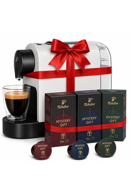 Espressor cu capsule Cafissimo, Alb, cu 30 capsule Mystery Gift cadou