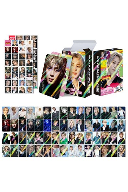 BTS '' Jimin '' Çift Yön Baskılı Hologralı / Lomo Card Seti (60 Pcs)