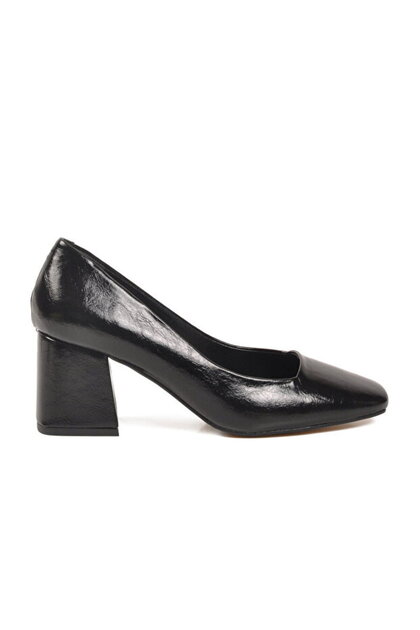 593055 Black Thick Heeled Women's Shoes
