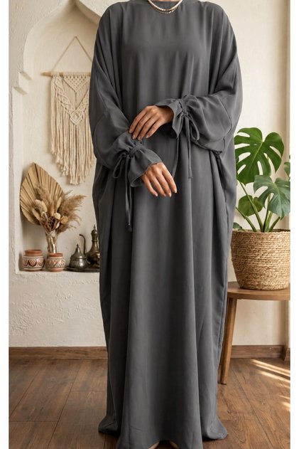Lace Cuff Medina Silk Tessel Yaraskol Casual Dress Ferace