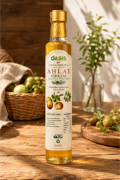 Ahlat Sirkesi (Yaban Armudu) Doğal Fermente Katkısız 250ml