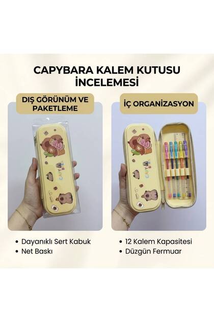 Cute Cappybara Eva Pencil Case and Organizer