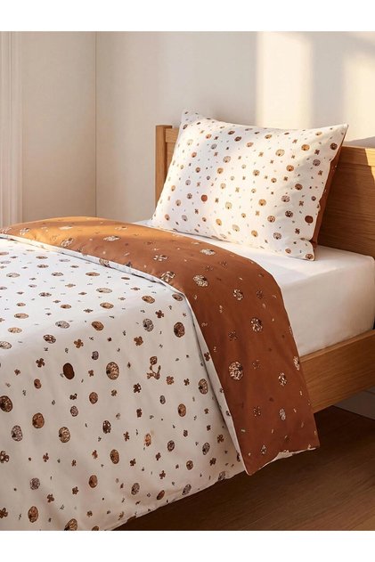Mixed Pumpkin Patterned Single Duvet Cover Set (W6)