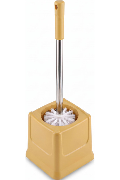 Toilet Brush with Compact Storage Holder – Effective Bathroom Toilet Bowl Cleaner Brush Set – Heavy-Duty Deep Cleaning Scrub Brush with Ergonomic Handle