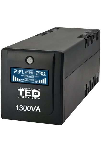 UPS 1300VA/750W LCD Interactiv de linie AVR 4 prize Schuko Management USB TED001580 DZ088392