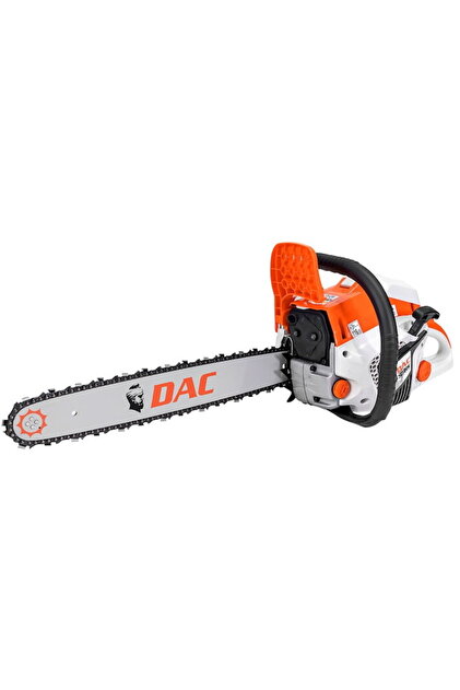 Drujba (motofierastrau) cu lant pe benzina DAC 501RS, Putere 3.6 CP, 49.3 CC, Motor 2 timpi, Lungime sina 45 cm, Alb-portocaliu