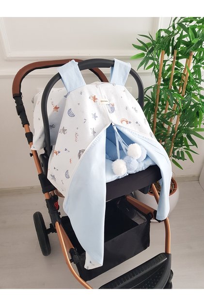 Stroller Cover and Cushion, Double Layer with Zipper, Newborn Baby Products, Stroller