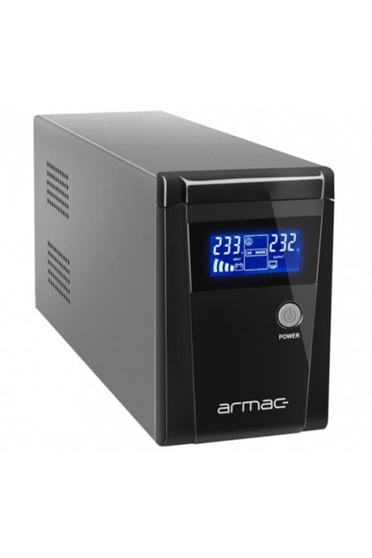 UPS Armac Office 650F LCD, Линеен интерактивен, 650VA, 2x SCHUKO, 230V изход, USB