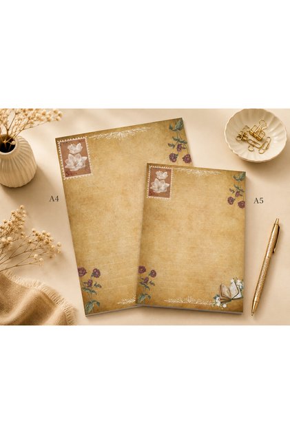 Set tematic vintage de 2 caiete (A4-A5) - Blocnotes - Bloc de notițe