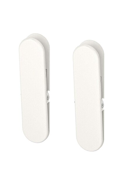 Skadis Pegboard Clips, White Powder-Coated Steel, Pack of 2
