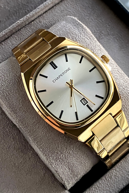 Original Men's Wristwatch Waterproof Steel Band Gift with Box