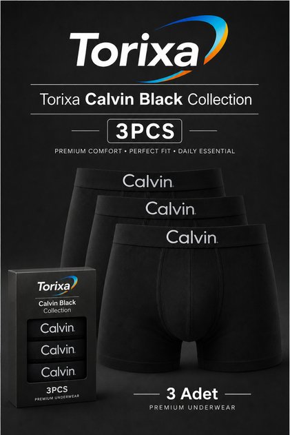 3 Pieces of Stretch Fabric Boxed Boxers