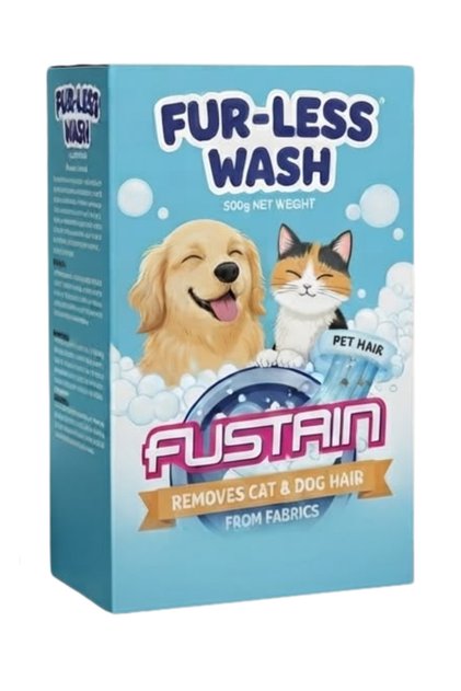 Furless Wash: Kedi Köpek Kılı Temizlik Deterjanı. Evcil Dostlarınızın Tüy Sorunlarına Son, Çamaşırlarınız Yepyeni! 500gr