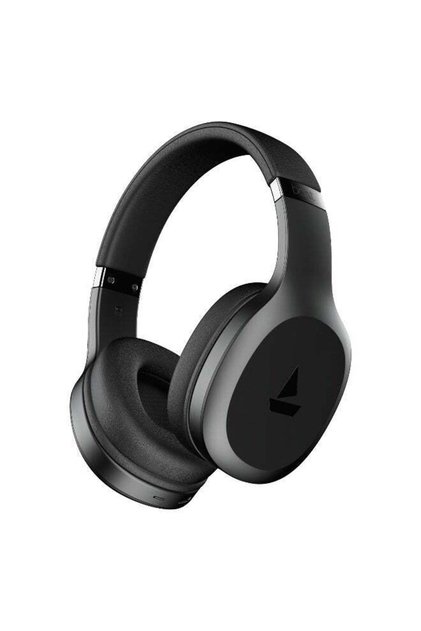 Rockerz 412 Over-Ear Bluetooth Headphones with 40mm Drivers, 60hrs Playback, Signature Sound, BEAST Mode with 40ms Latency, ENx Tech, Voice Assistant, BT v5.4 & Adaptive Fit Active Black