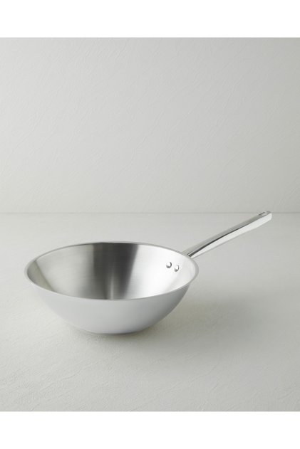Glow Steel Wok Pan 28 cm Silver