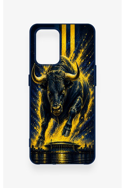 Oppo-A74 Compatible Kadiköy Bull Patterned Silicone Case
