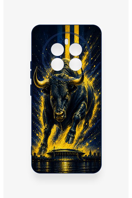 Realme 12 4g Compatible Kadiköy Bull Patterned Silicone Case