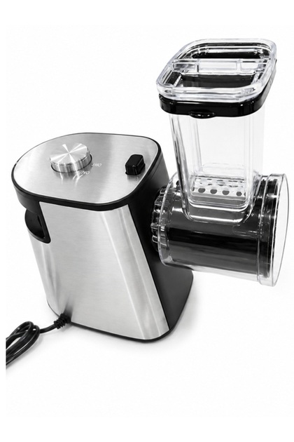Răzătoare Electrică și Feliator pentru Legume, 1500W, 6 Lame Interschimbabile, Feliere și Mărunțire, 220-240V, Inox