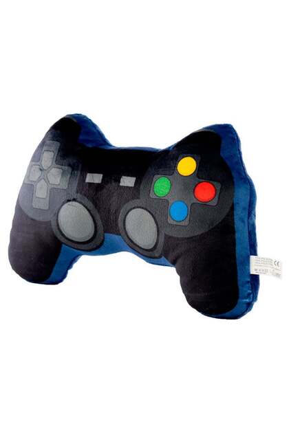 Pernă de pluș în formă de controler de joc Game Over