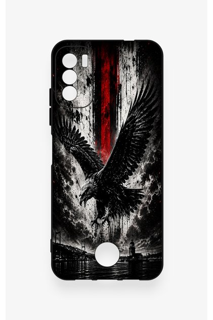 Reeder S19 Max Pro S Compatible Black Eagle Patterned Silicone Case
