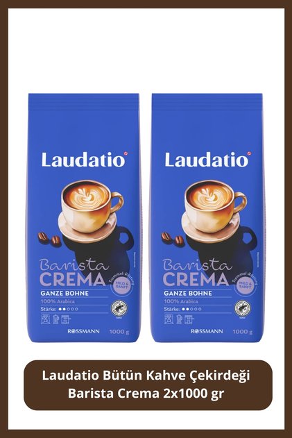 Whole Coffee Bean Barista Crema 2X1000 Gr