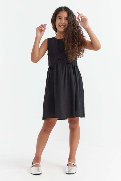 Girl's Ribbon Detailed Dress