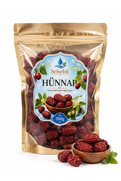 Meyve kurusu , atıştırmalık , kurutulmuş hünnap, orta boy, kaliteli, 350g