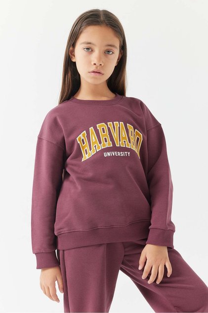 Girl's Text Printed Sweatshirt