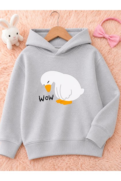 Children's Hooded Printed Sweatshirt