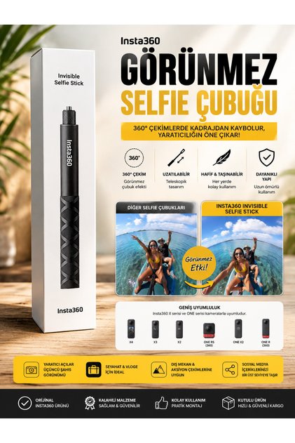 Insta 360 Invisible Selfie Stick - Fiyatı, Yorumları