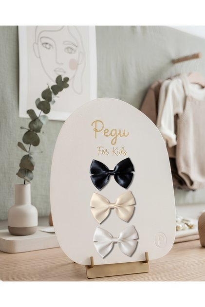 Little Dreams Series, 3-Piece Satin Ribbon Bow Hair Clip, Hairpin. Preschool, School, Elementary School, Children and Teenagers Buckle Up.