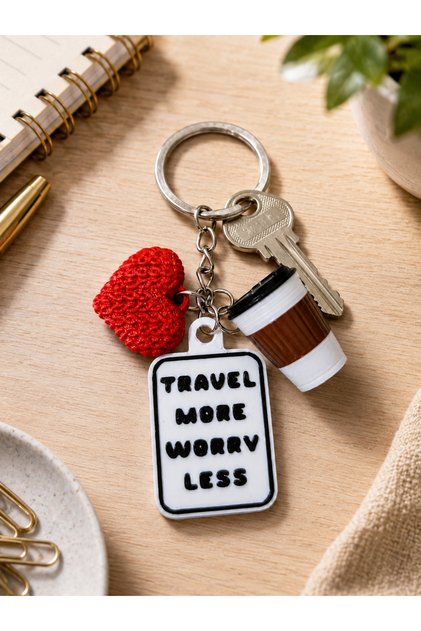 3-Piece Charm Keychain Set
