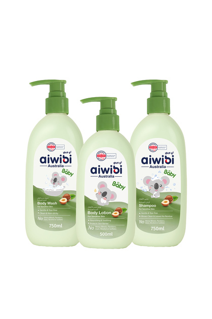 BABY BODY WASH 750ml+ BODY LOTION 500ML+ SHAMPOO 750ML