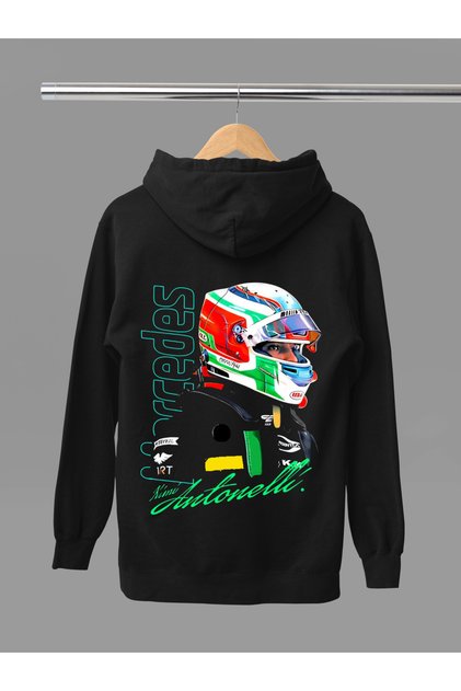 Kimi Antonelli Printed Cotton Long Sleeved 3-Yarn Hooded F1 Sweatshirt