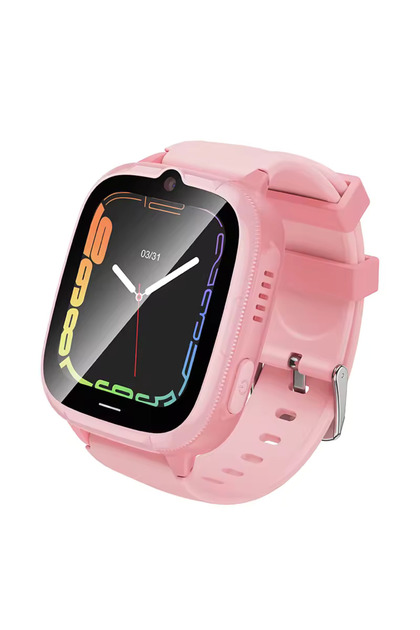 Smart Watch Y106 HOCO, Copii, Apeluri video si Localizare GPS, Ecran 1.83”, NanoSim 4G, Curea sport, ROZ