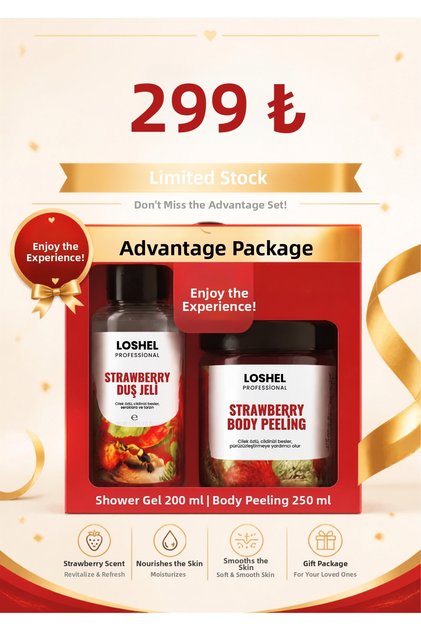 Body Peelig Strawberry 250ml + Shower Gel Strawberry 200ml