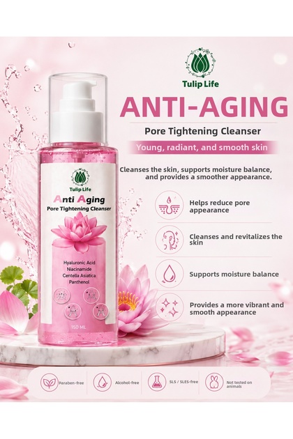 Anti Aging Pore Purifying Cleanser 150 ml – Moisturizing Skin Care Product Containing Hyaluronic Acid, Niacinamide, Centella, and Panthenol