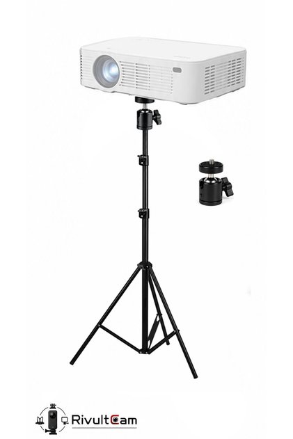 171 cm Projeksiyon Tripod Standı – Oynar Başlıklı Ayarlanabilir Ayak