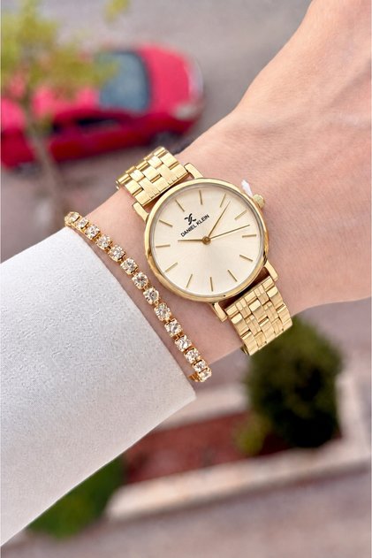 Dial Gold Strap Gold Color 30 mm Same as in the Image Women's Wristwatch and Bracelet