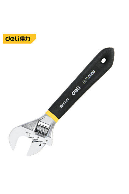 DL120006 Adjustable Wrench Universal Spanner Dip Plastic Carbon Steel Mechanical Workshop