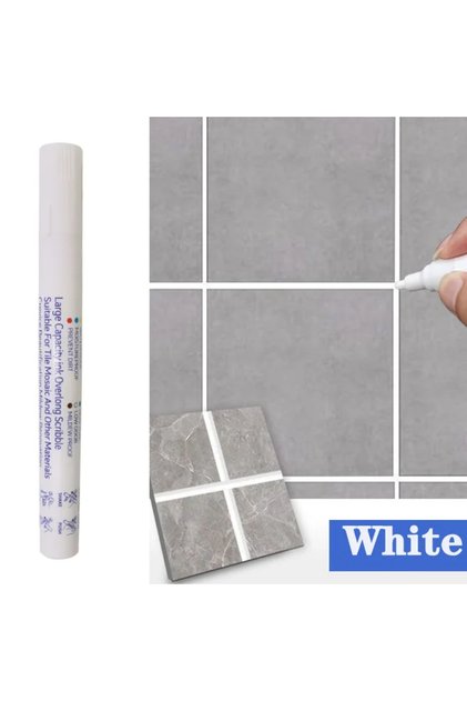 White Waterproof Tile Marker Grout Pen Wall Seam for Floor Bathroom Kitchen Toilet Wall Seam Repair