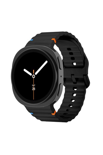 Galaxy watch 8 40mm Black Sport Band for Samsung Galaxy watch 8 classic 46mm 44mm 40mm Silicone Wris
