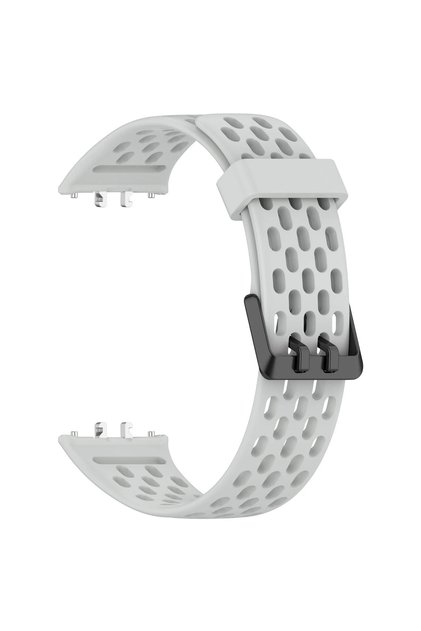 Samsung Galaxy Fit3 Light Grey Breathable Straps for FIT 3 Silicone Band Women Men Soft Sport Band