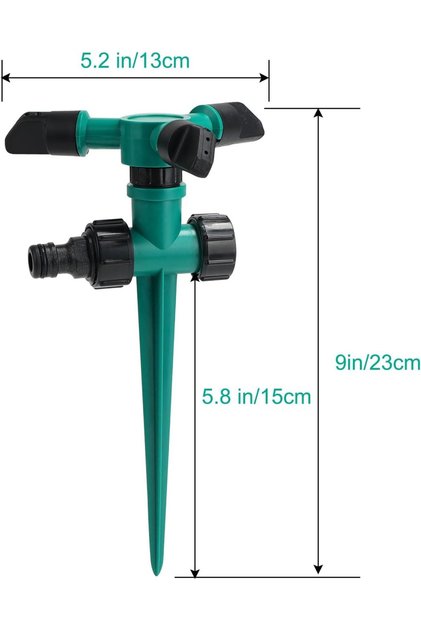 1pcs Garden Automatic Sprinkler Garden Watering Sprinkler 360 Degrees Rotating Water For Agricultura