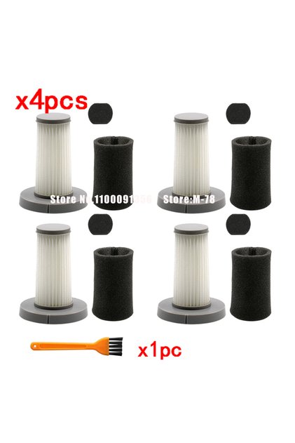 4 pcs HEPA Filter Replacement For Xiaomi Deerma DX700 DX700S Vacuum Cleaner HEPA Filter Cleaning Bru